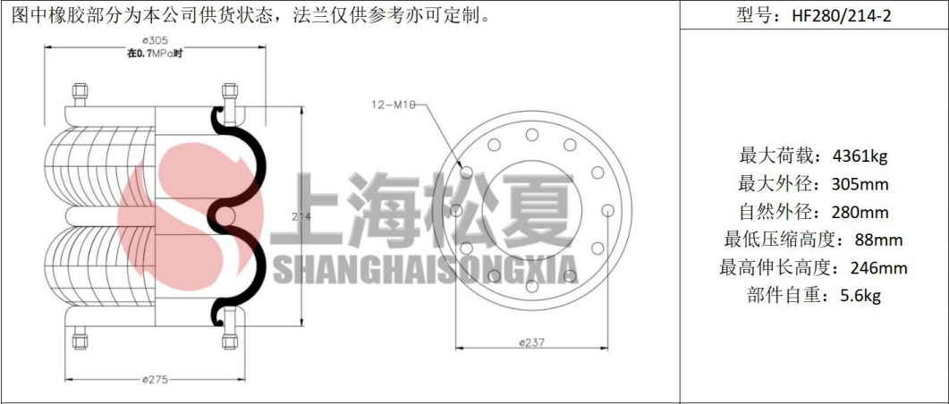 拖車用<a href='http://www.sfsjzp.com/' target='_blank'><u>空氣彈簧</u></a>